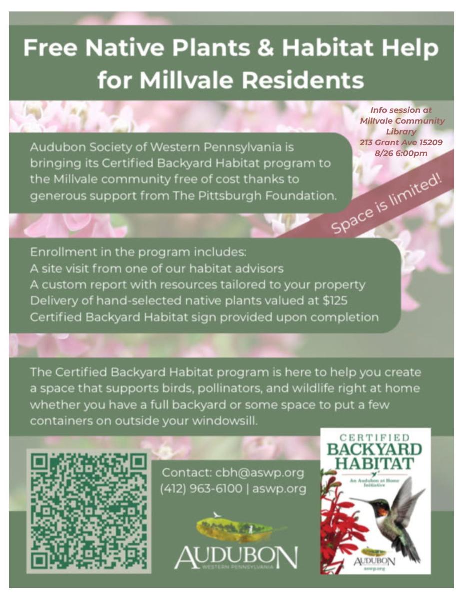 Info Session at Millvale Community Library 213 Frant Ave